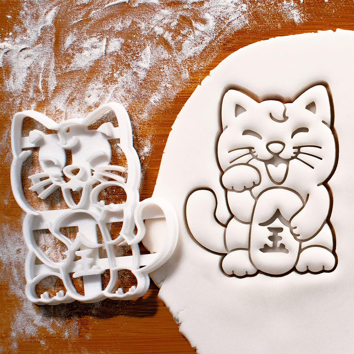2er Set (Formen: Winkekatze und Daruma)