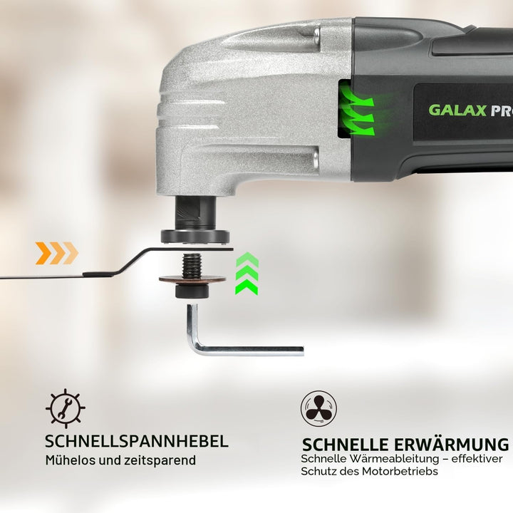 GALAX PRO 180W oszillierendes Multifunktionswerkzeug, 22000 OPM, 3 Grad Oszillationswinkel mit 3 Säg