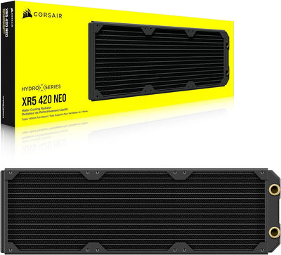 Corsair Hydro X Series XR5 420 mm NEO Radiator für Wasserkühlung – Kupferkanäle – Optimiert für Gerä