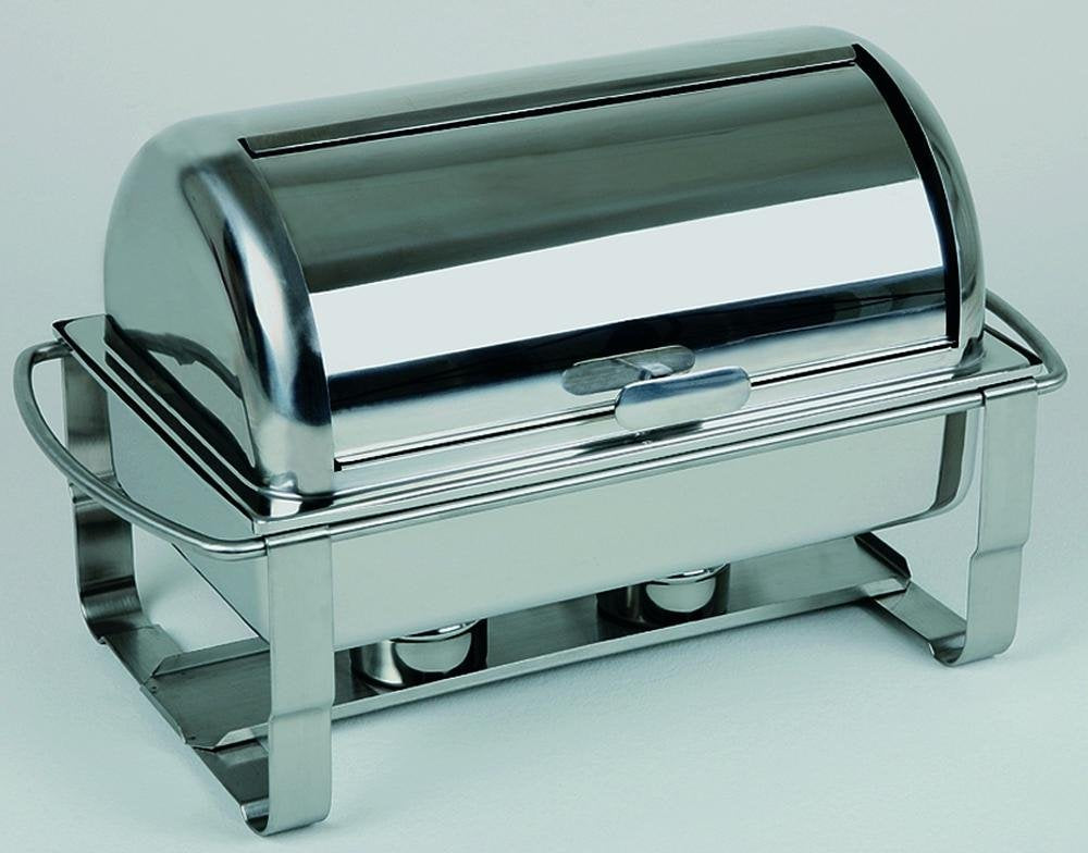 APS Rolltop-Chafing Dish, B x T x H: 63,5 x 35 x 40 cm Speisenbehälter mit Rolltop-Deckel und Wasser