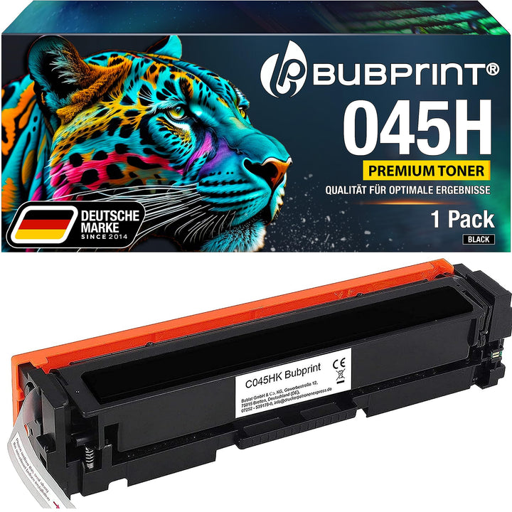 Bubprint Toner kompatibel als Ersatz für Canon 045H 045 H 045HBK 1246C002 i-Sensys LBP611CN LBP612CD
