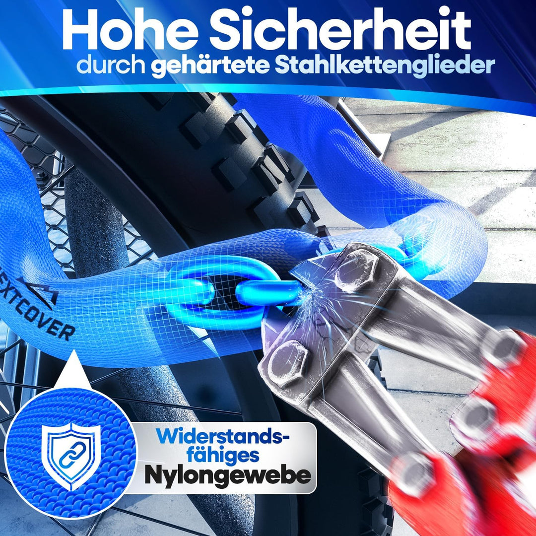 NEXTCOVER® Fahrradschloss LockOne mit Schlüssel I - [SAFESECURE] Fahrradschloss hohe Sicherheit I ro
