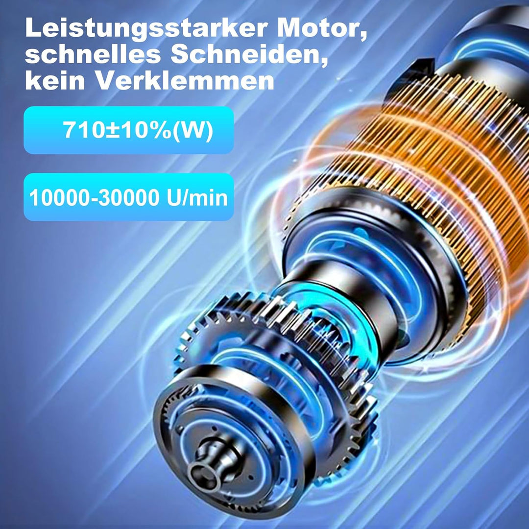 Twotrees 800W CNC Frässpindel, 30.000 Max. U/min mit Level 6 Geschwindigkeitsregelung, 65mm Handfräs