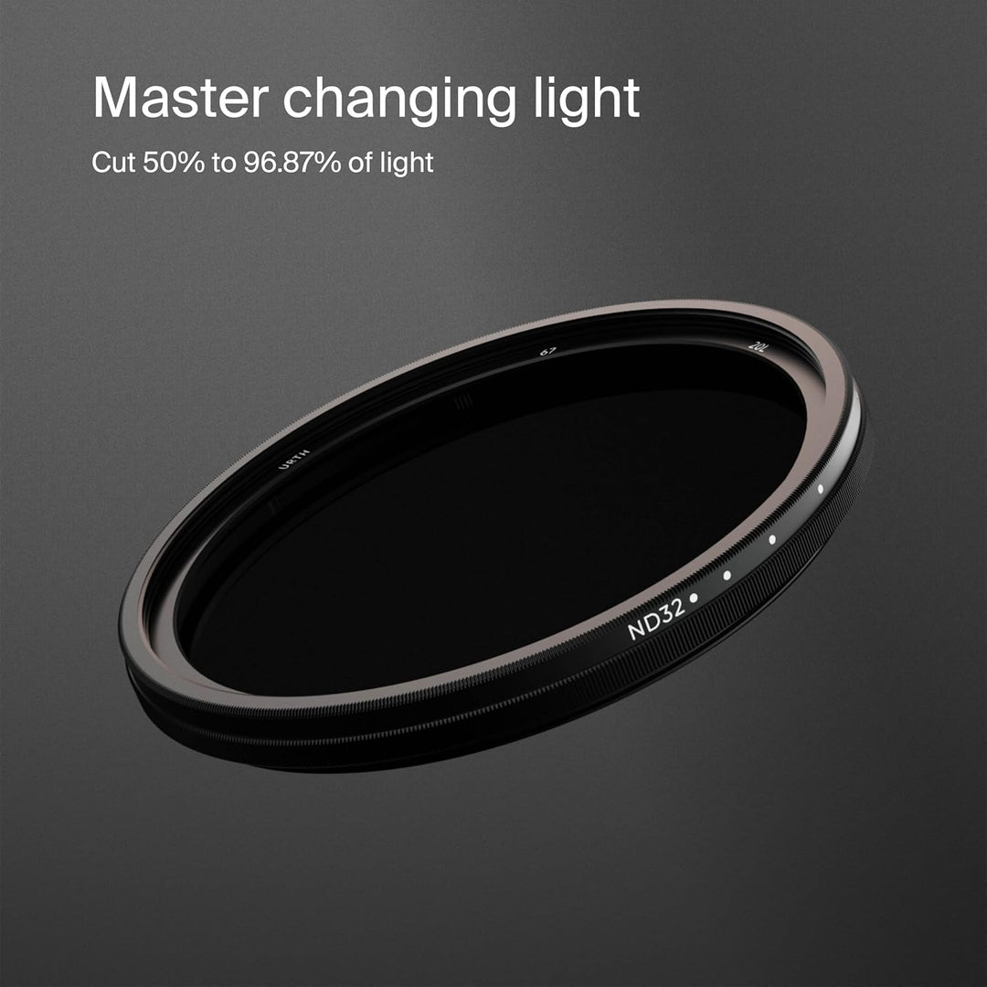 Urth 49 mm Variabler Graufilter ND2-32 (1-5 Stop) ND Filter (Plus+) 49mm, 49mm