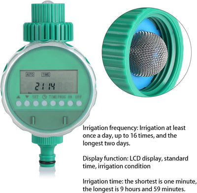 Bewässerungs-Timer Schlauch-Timer, Wassertimer für elektrischen Wasserhahn Programmierbarer Sprinkle