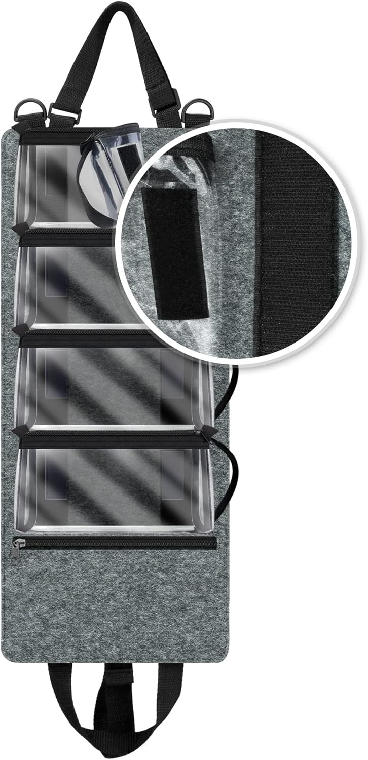 Annmore Regal für Tonies Hörfiguren Display, mit 4 Transporttasche für 20 Toniebox Figuren, Organize