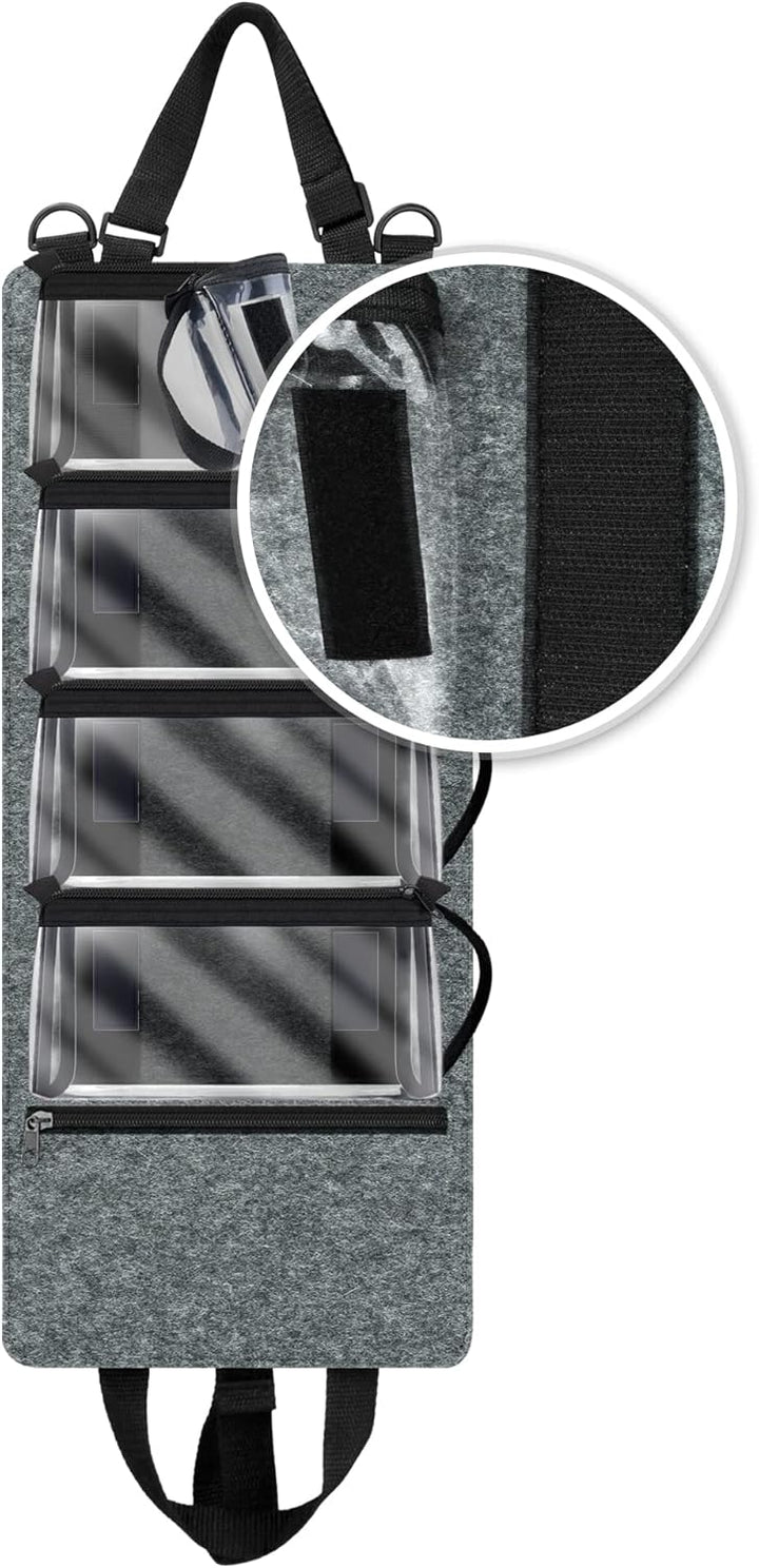 Annmore Regal für Tonies Hörfiguren Display, mit 4 Transporttasche für 20 Toniebox Figuren, Organize