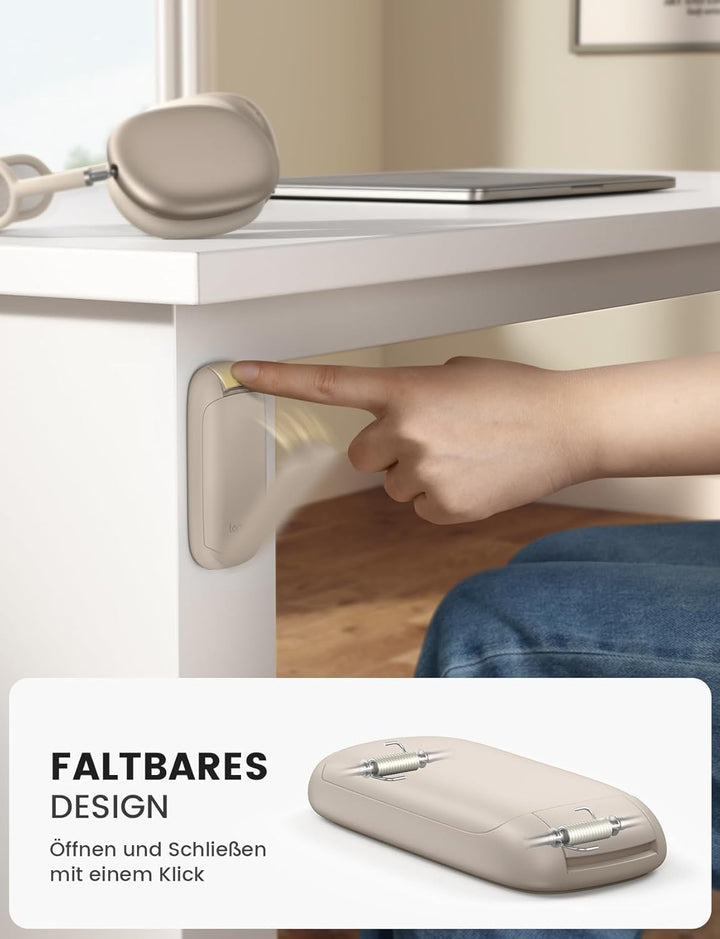 Lamicall Headset Halterung, Kopfhörer Halter - [Faltbar & Klein] Selbstklebender Gaming Headset Stän