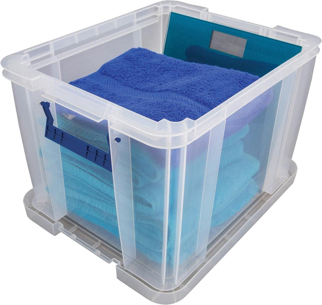 Bankers Box ProStore Aufbewahrungsbox mit Deckel 36 Liter aus Plastik (Innenmasse 30 x 37 x 31cm), 4