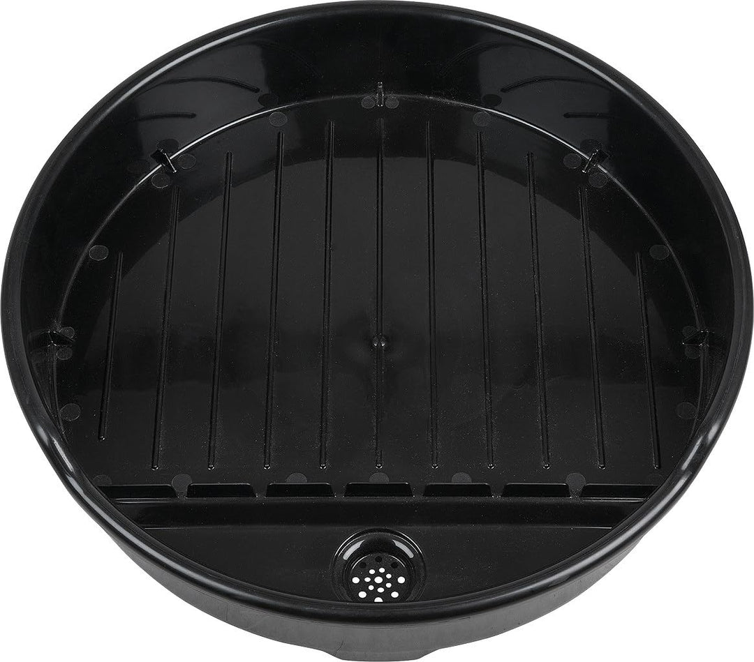 KS Tools 150.9209 Polyethylen-Fasstrichter mit Sieb, 30 l, Schwarz