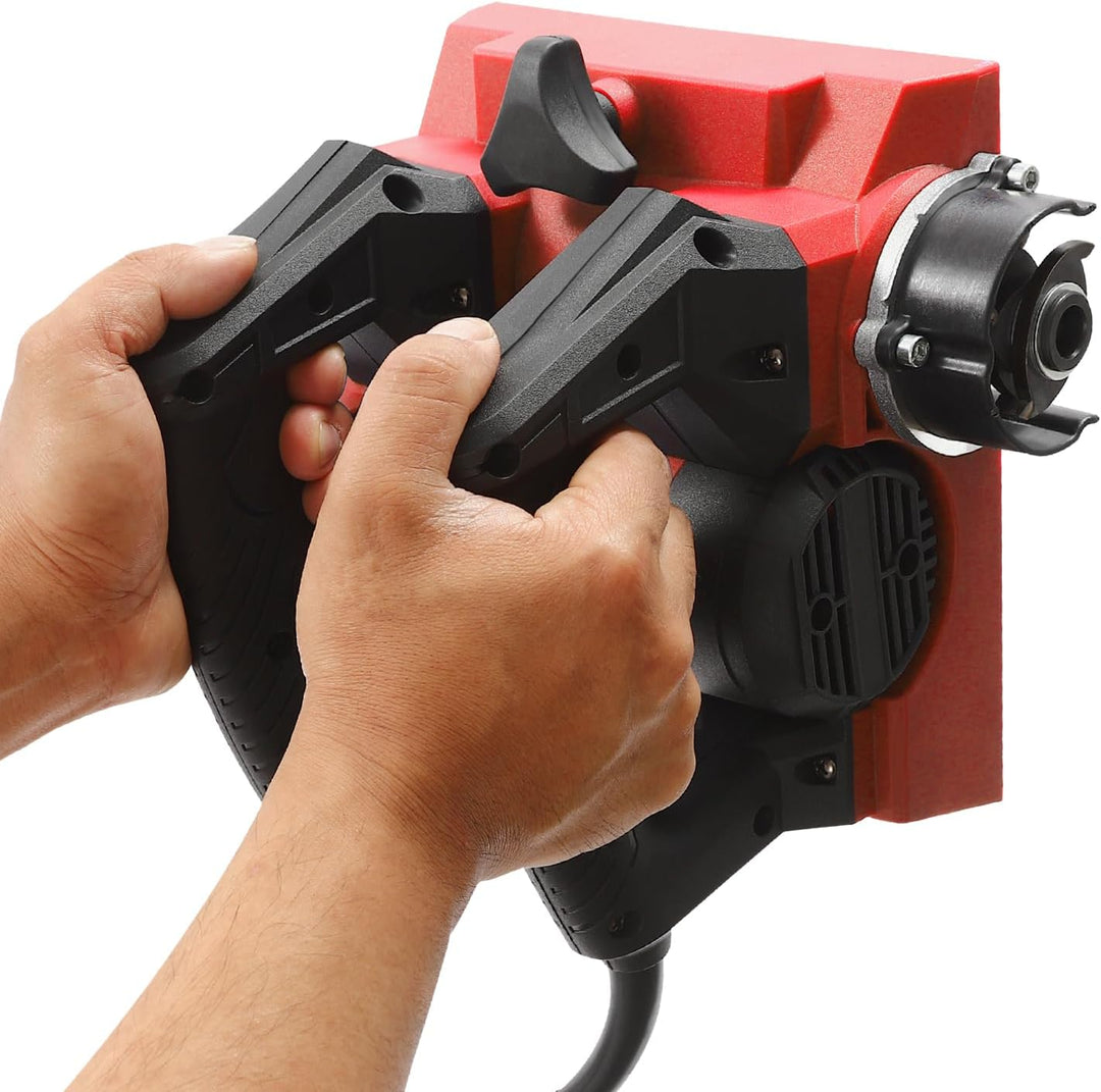 Betonfräse Elektrische 1300W, 1000-4000r/min Sanierungsfräse Einstellbare Tiefe 1-4mm Putzfräse Maue