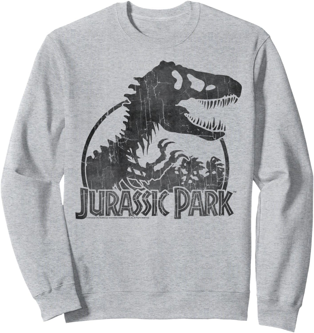 Jurassic Park Classic T-Rex Skeleton Logo Sweatshirt