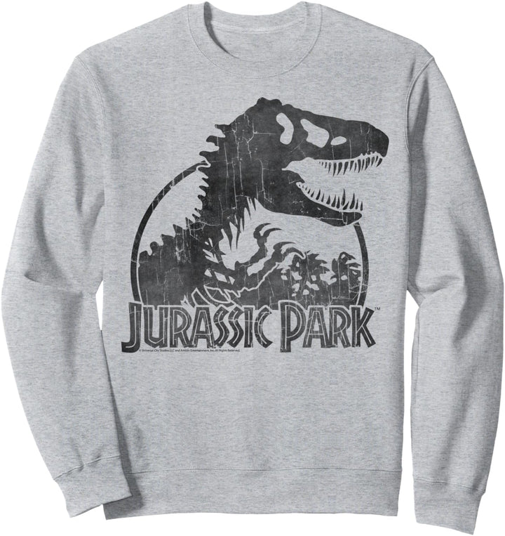 Jurassic Park Classic T-Rex Skeleton Logo Sweatshirt