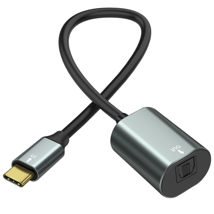 XMSJSIY USB Typ-C zu SPDIF optisches Audiokabel Typ C Stecker zu TOSLINK Buchse PCM Stereo Audio Ada