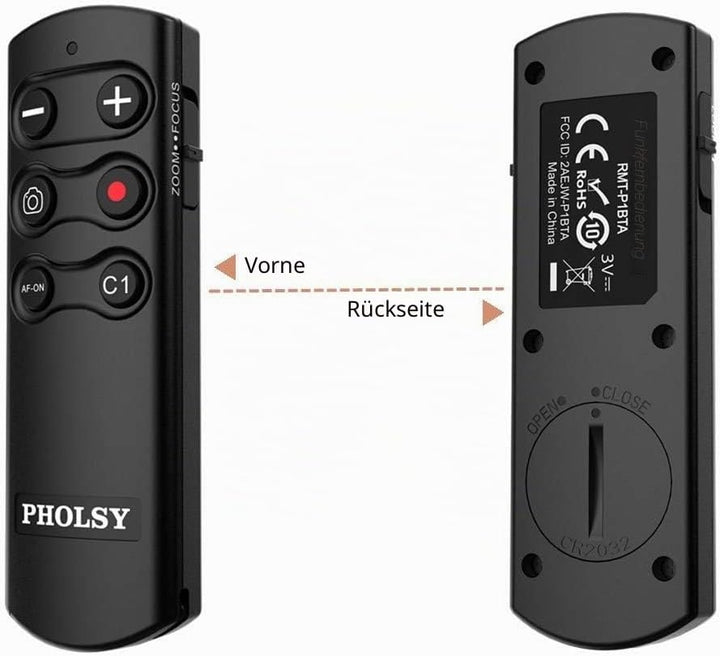 PHOLSY RMT-P1BT Bluetooth Kamera Fernbedienung Kabellose Fernauslöser Drahtlose Kompatibel mit Sony