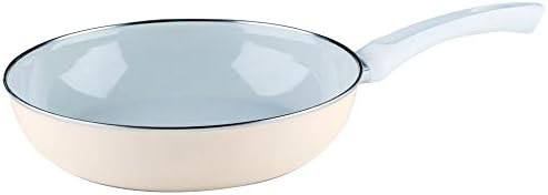 Riess, 0057-011, Emaille Pfanne extra stark, NOUVELLE-AVORIO EXTRA STARK, Durchmessser 28 cm, Höhe 6