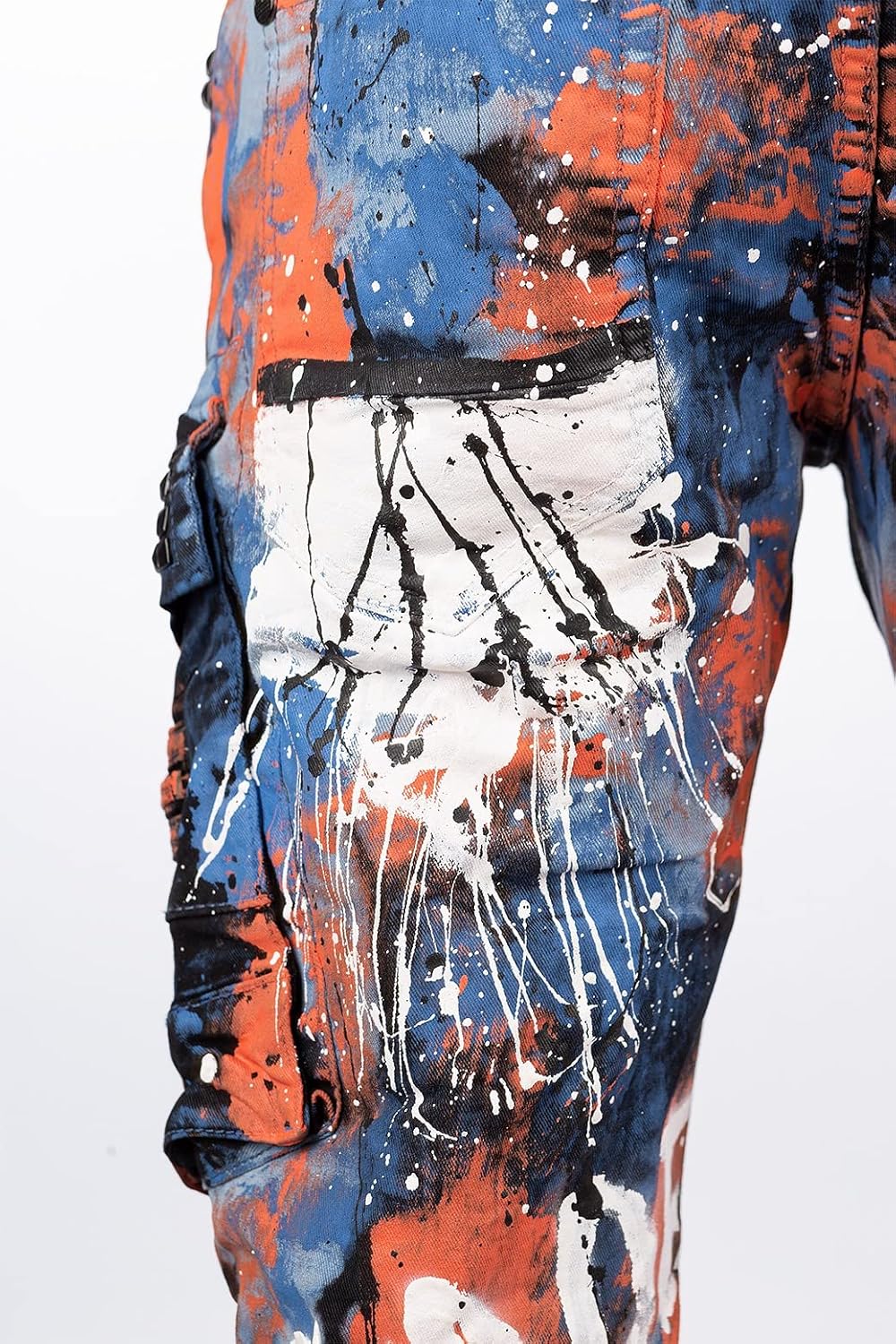 Cipo & Baxx Herren Jeans Hosen Besonders Extravagant 30W / 34L Blau - 83, 30W / 34L Blau - 83