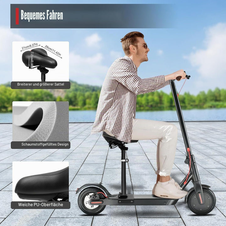 Elektrorollersitz für Erwachsene, Universel Elektrscooter Sattel Tragbar Scooter E-Scooter Zubehör T