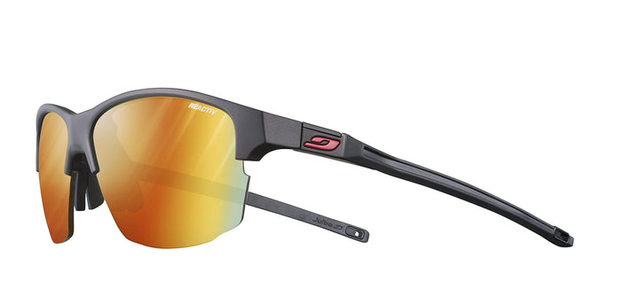 Julbo Unisex Split Sunglasses, Schwarz / Rot