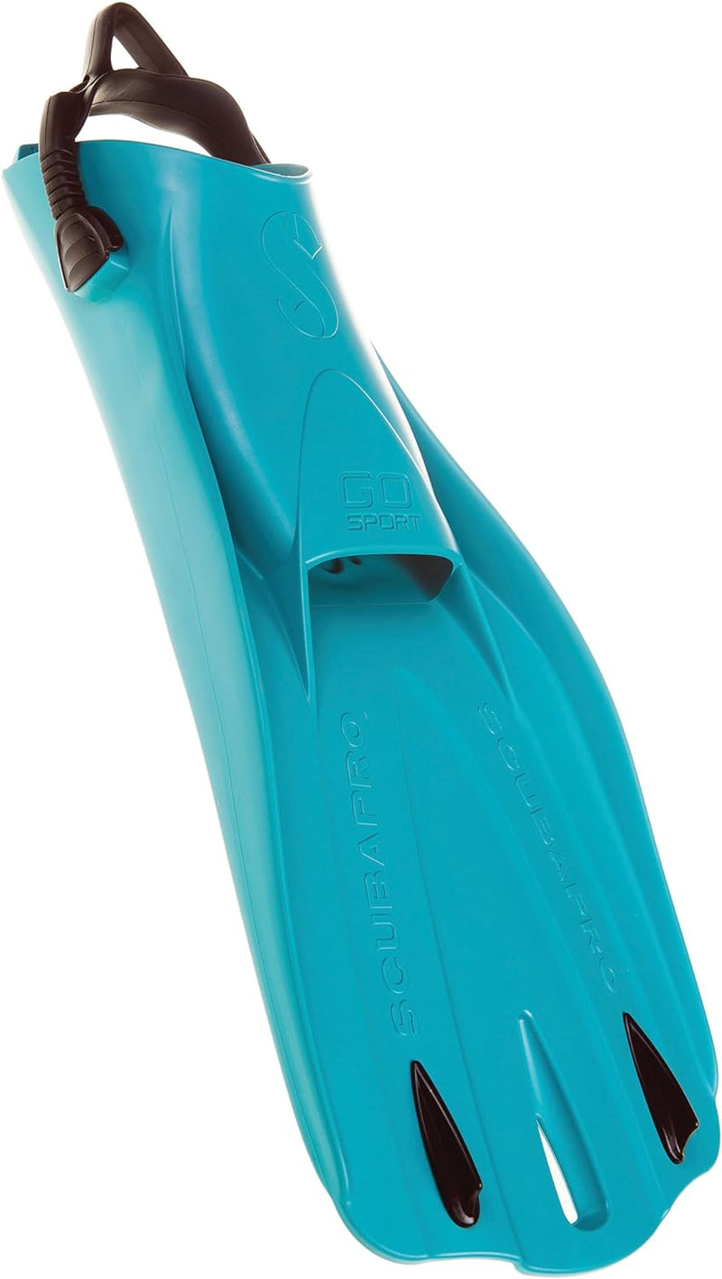 SCUBAPRO GO Sport Geräteflosse Fersenbandflosse Türkis/Ausflug, einfarbig (Getaway Solids) XS, Türki