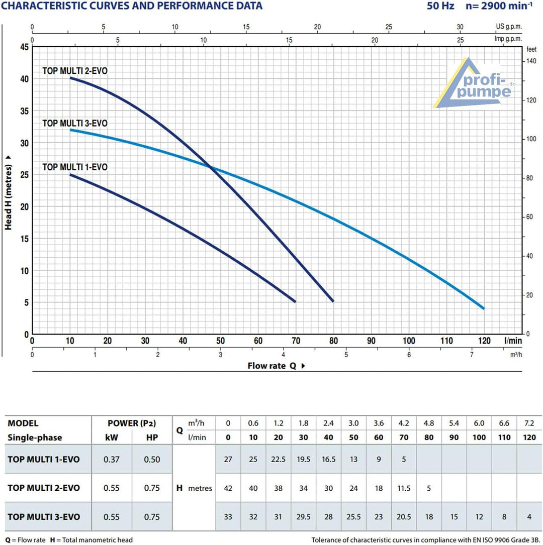 HAUSWASSERWERK ZISTERNENPUMPE REGENWASSERPUMPE Automatik Tauchdruckpumpe für schwimmende Entnahme TO