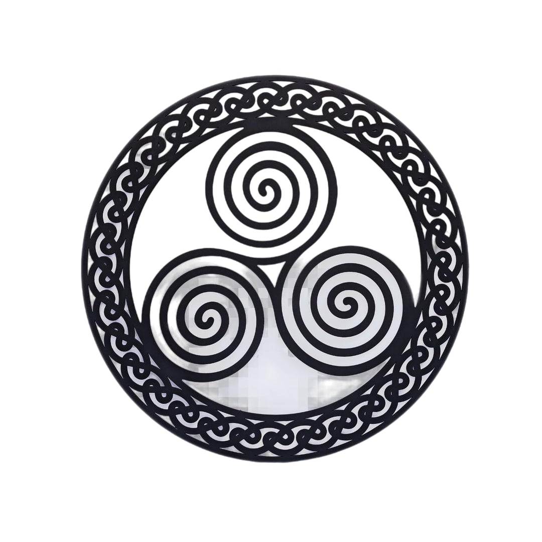 Exclusively Irish Triskelion Wandbehang Runde Form Heimdekoration Kunst Hauszubehör Einweihungsgesch