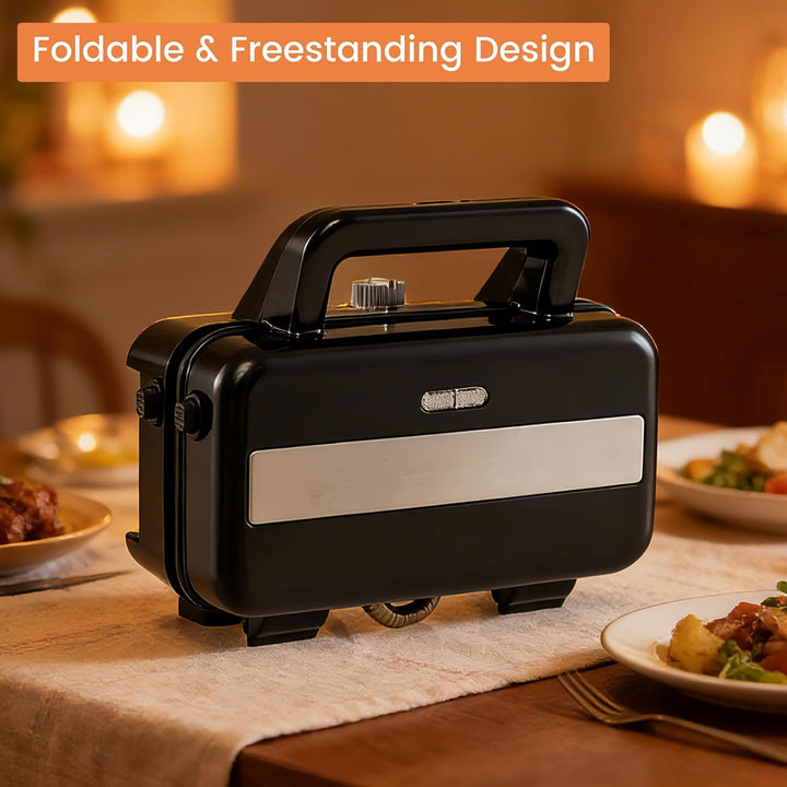 SOARS Sandwichmaker 3-in-1, 1200 W, elektrische Panini-Maschine mit 5 einstellbaren Temperaturen, do