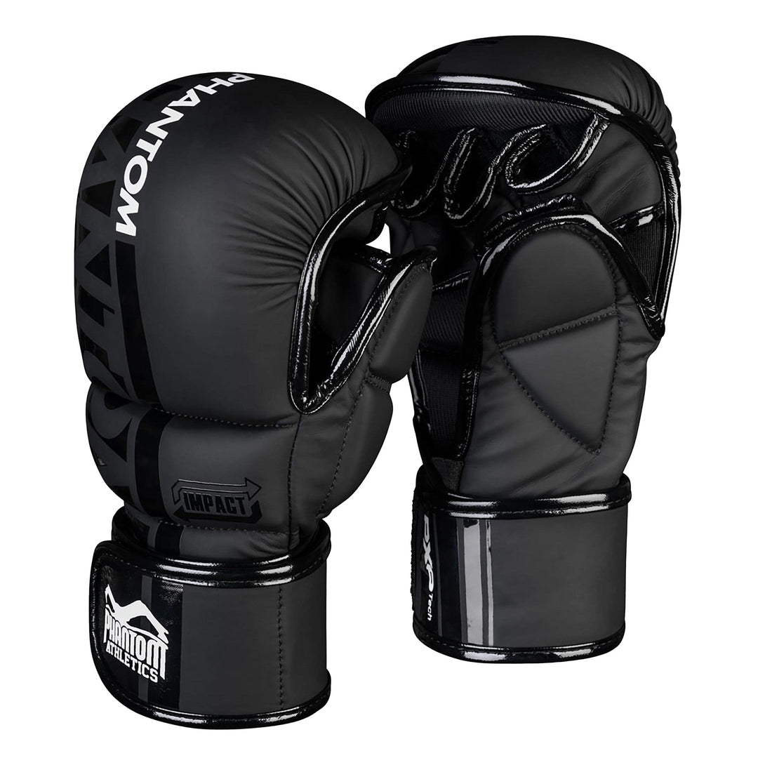 Phantom MMA Handschuhe APEX | Profi Gloves für Sparring, Fight, Boxen, Freefight Apex - Schwarz L-XL
