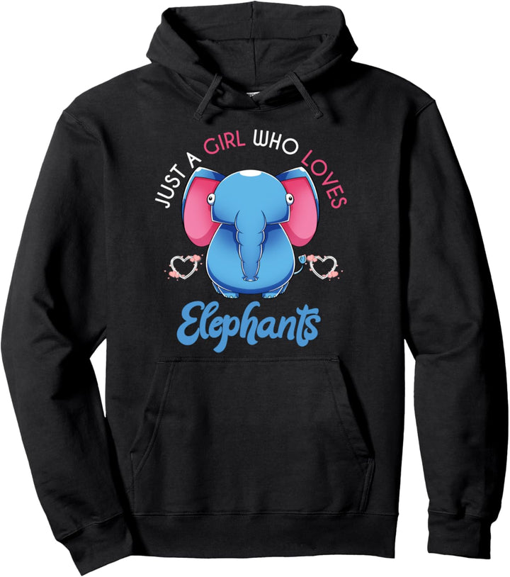 Afrika Safari Zoo Tier Niedliches Elefanten Mädchen Pullover Hoodie