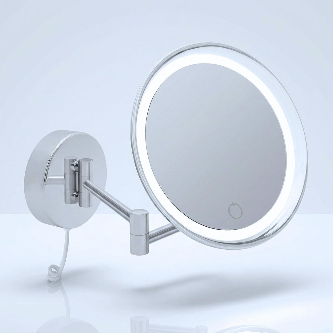 Libaro LED Kosmetikspiegel Siena Vergrösserungsspiegel 7 Fach Wandmontage Dimmerfunktion Auto-Off (m