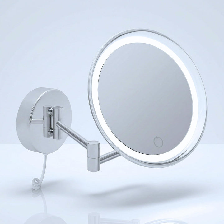 Libaro LED Kosmetikspiegel Siena Vergrösserungsspiegel 7 Fach Wandmontage Dimmerfunktion Auto-Off (m
