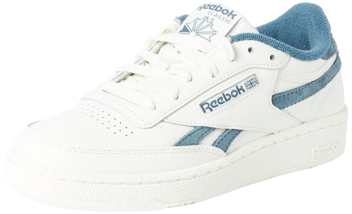 Reebok Unisex Club C RevengeSneaker 34.5 EU Chalk Chalk Hooblu, 34.5 EU Chalk Chalk Hooblu