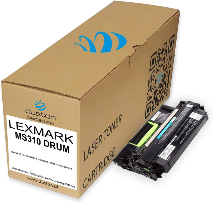 duston 50F0Z00, 500Z Trommel kompatibel zu Lexmark MS310 MS410 MS510 MS610 MS312 MS415 MX310 MX510