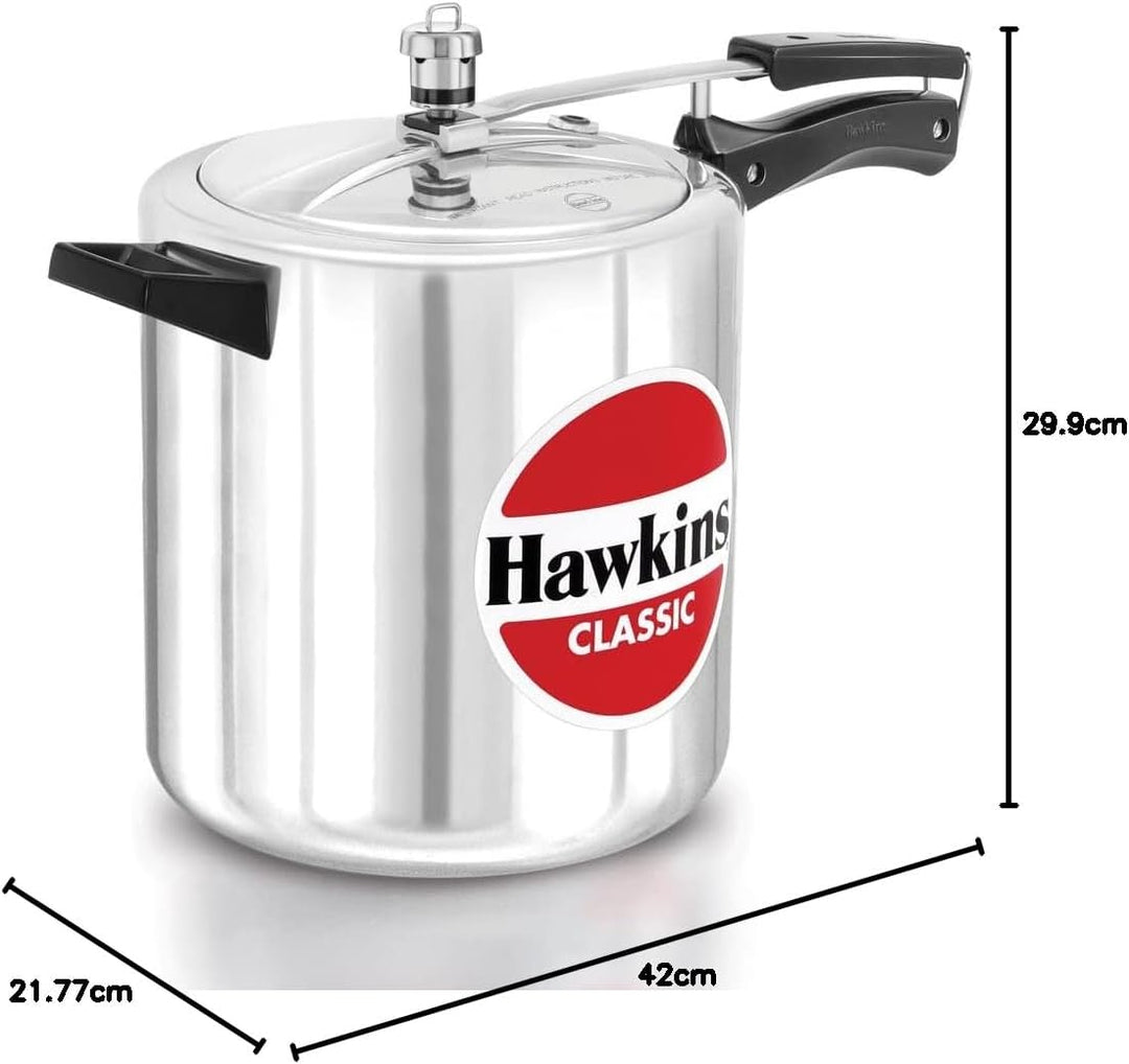 HAWKINS CL8T Klassisches Aluminium Schnellkochtopf, 8 liters, silber 8-Liter Silber, 8-Liter Silber