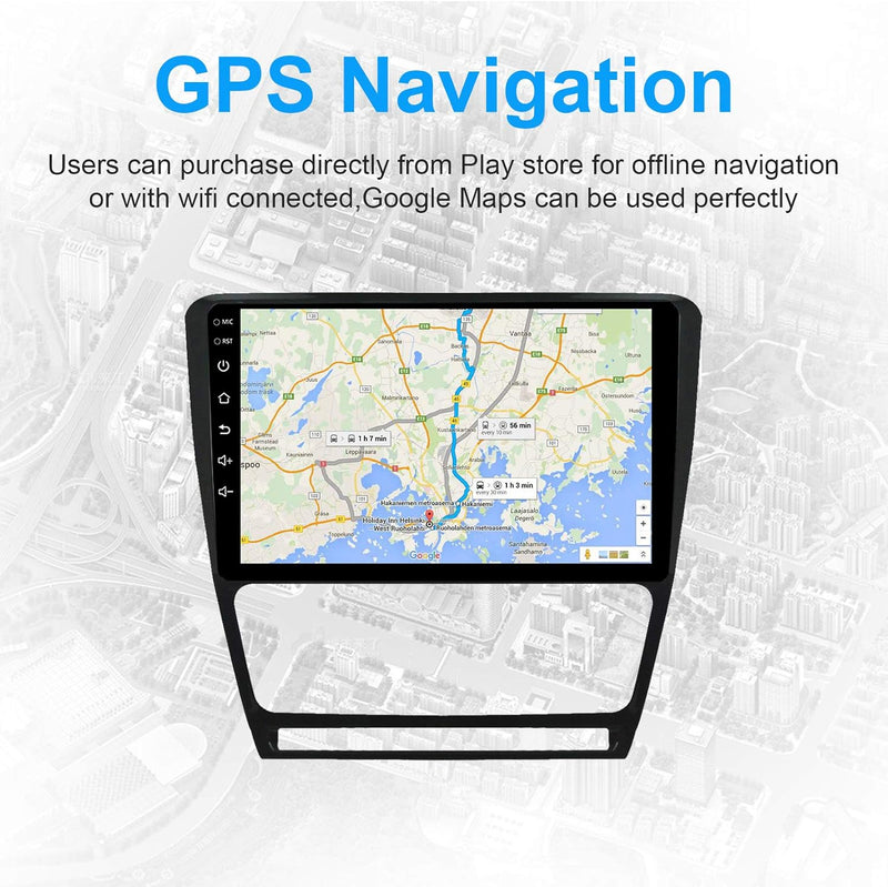 EZoneTronics Android 10 für Skoda Octavia 2009-2013 Autoradio Stereo Head Unit 10-Zoll-Touchscreen G