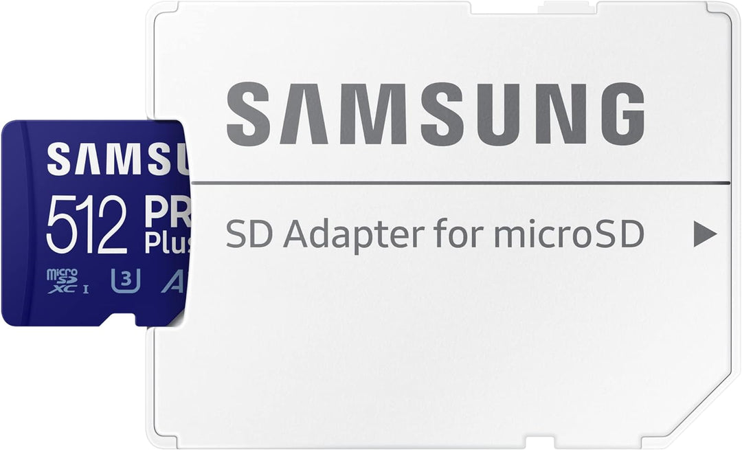 Samsung PRO Plus microSD Speicherkarte (MB-MD512KA/EU), 512 GB, UHS-I U3, Full HD & 4K UHD, 160 MB/s