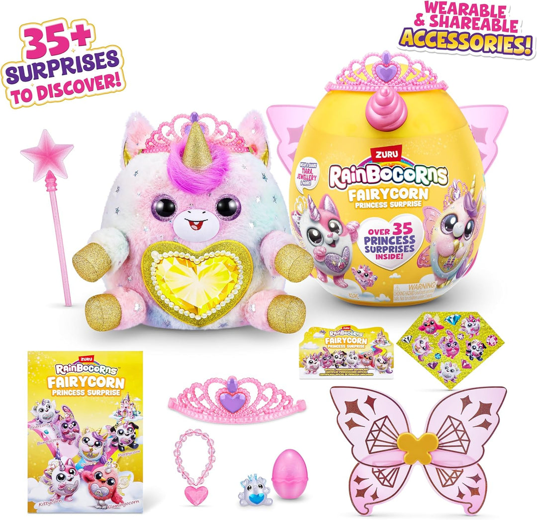 Rainbocorns Fairycorn Princess Surprise Serie 6, Ruby Einhorn, von ZURU, 30 cm Fairycorn-Prinzessin