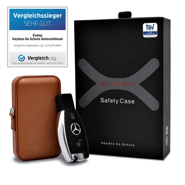 EXEEP® Keyless Go Schutz Autoschlüssel - TÜV geprüft - Zuverlässige Funkschlüssel Abschirmung - RFID