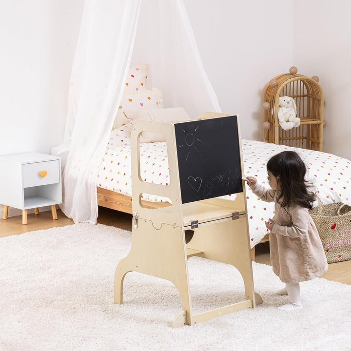 Atmosphera Alba 3-in-1 Beobachtungsturm für Kinder, Holz, 91 cm