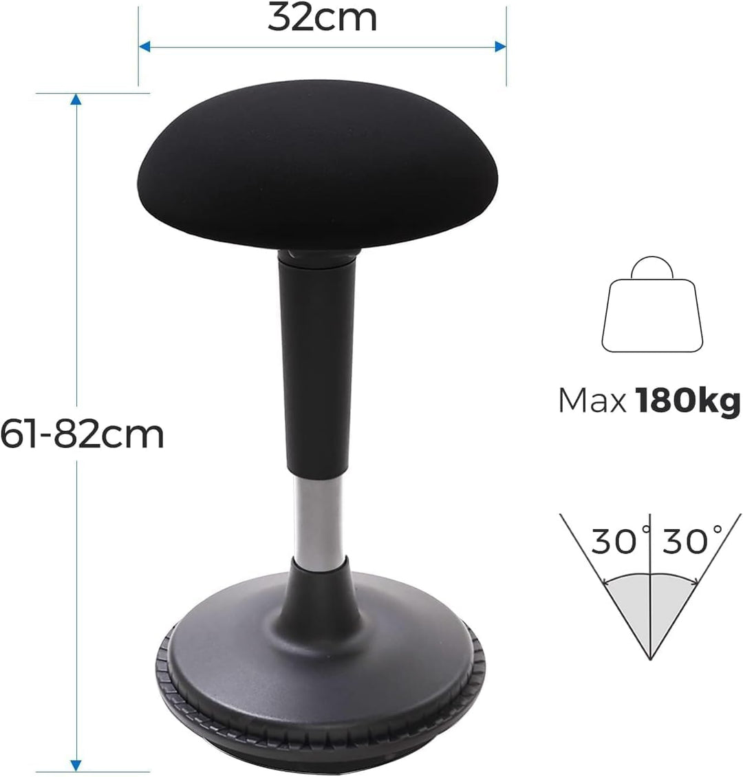 FLEXISPOT Ergonomie Wobble Hocker Arbeitshocker Bürohocker Ergonomische Stehhilfe Hoch verstellbar S