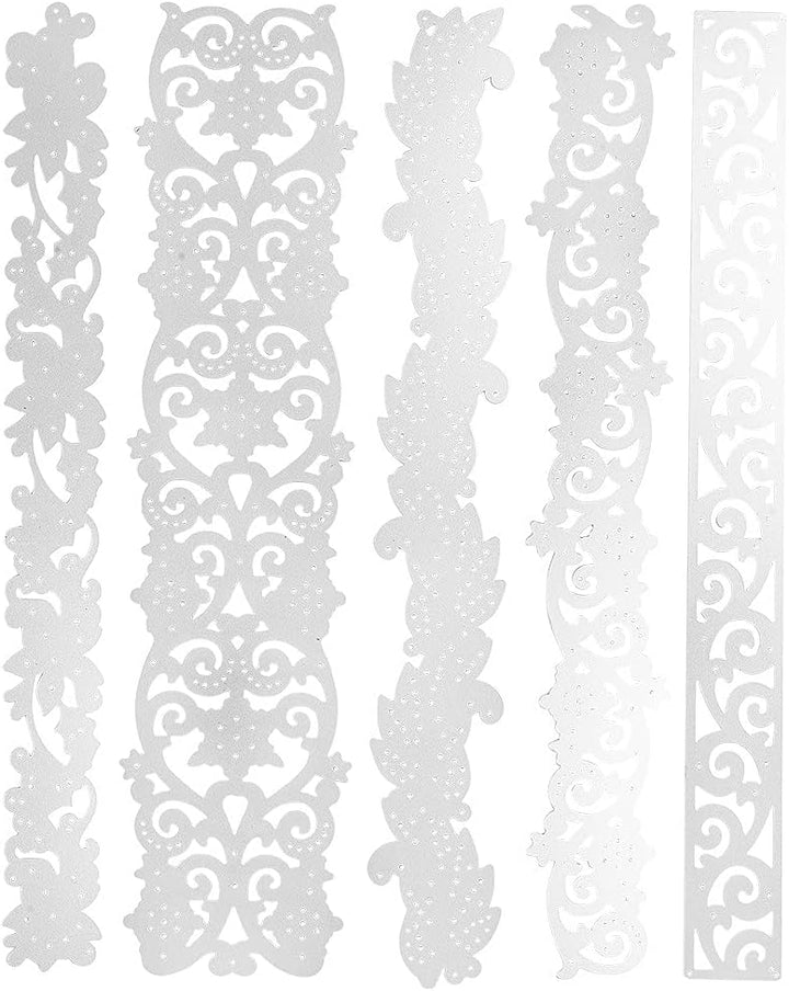 Stanzschablonen | Bordüren | Verschiedene Designs | 5 Stück