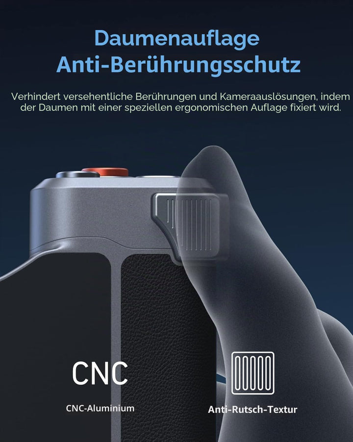 【Nur für iPhone 17 Pro MAX】 TELESIN Master Grip Kit Magnetic Kameragriff mit C03 Magnetische Selfie-