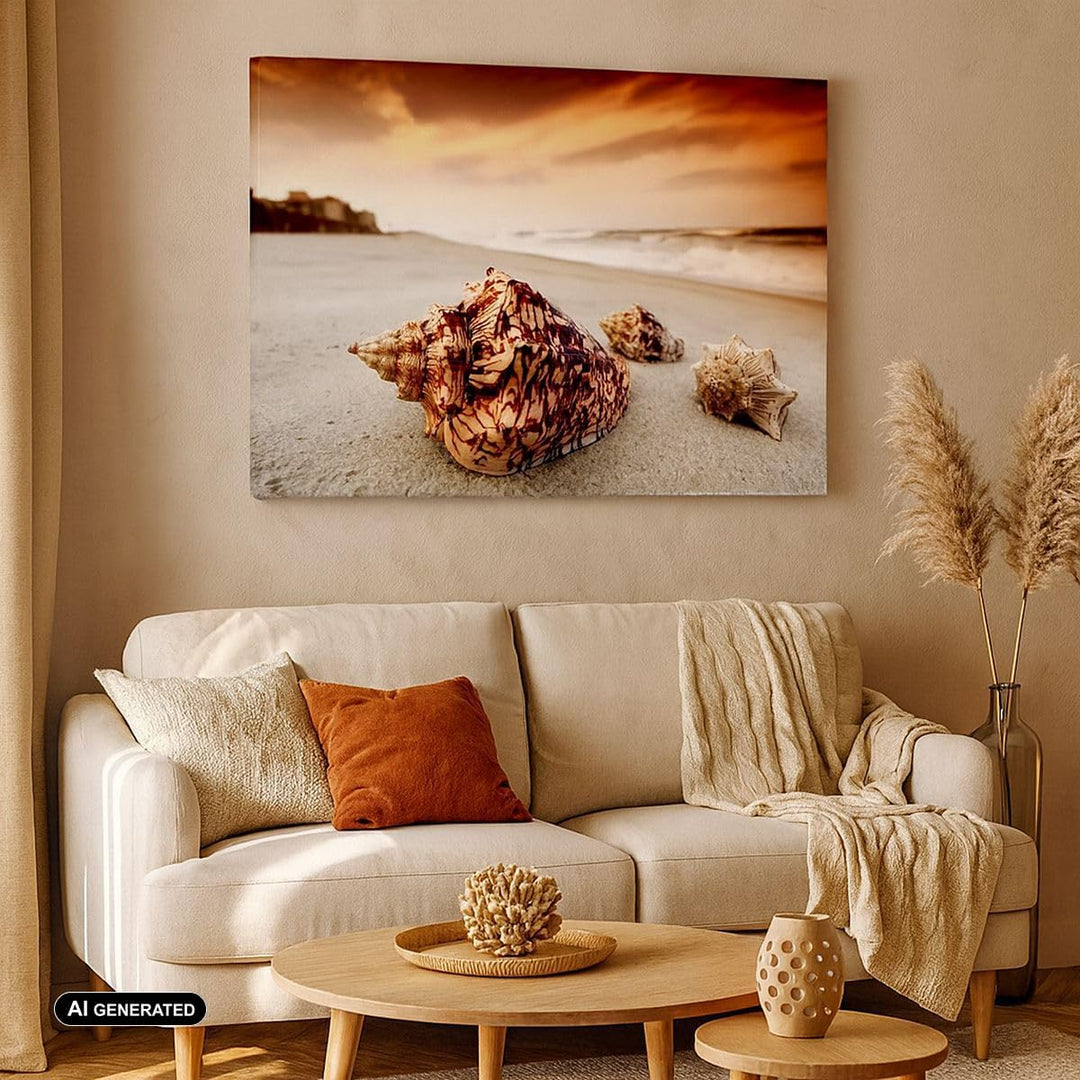 Bilder auf Leinwand 100x70cm Leinwandbild Strand schön karibisch bunt Gross Wanddeko Bild Schlafzimm