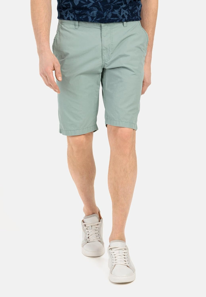 camel active Chino Shorts Aus Reiner Baumwolle - Hose 38 Blau-grün, 38 Blau-grün