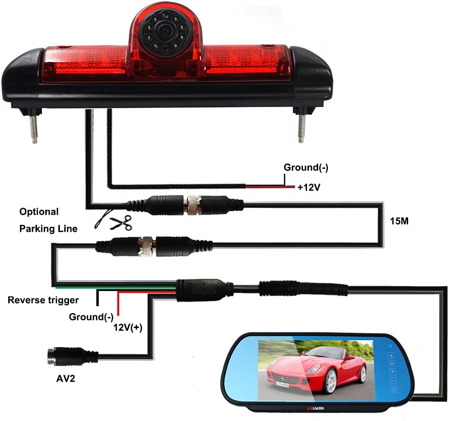Auto Dritte Dach Top Mount Bremsleuchte Kamera Bremslicht Rückfahrkamera für Citroen Jumper/FIAT DUC