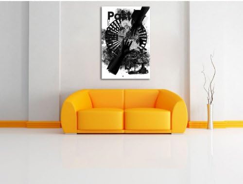 Adam and God negative Leinwandbild Bild auf Leinwand, XXL riesige Bilder fertig gerahmt mit Keilrahm