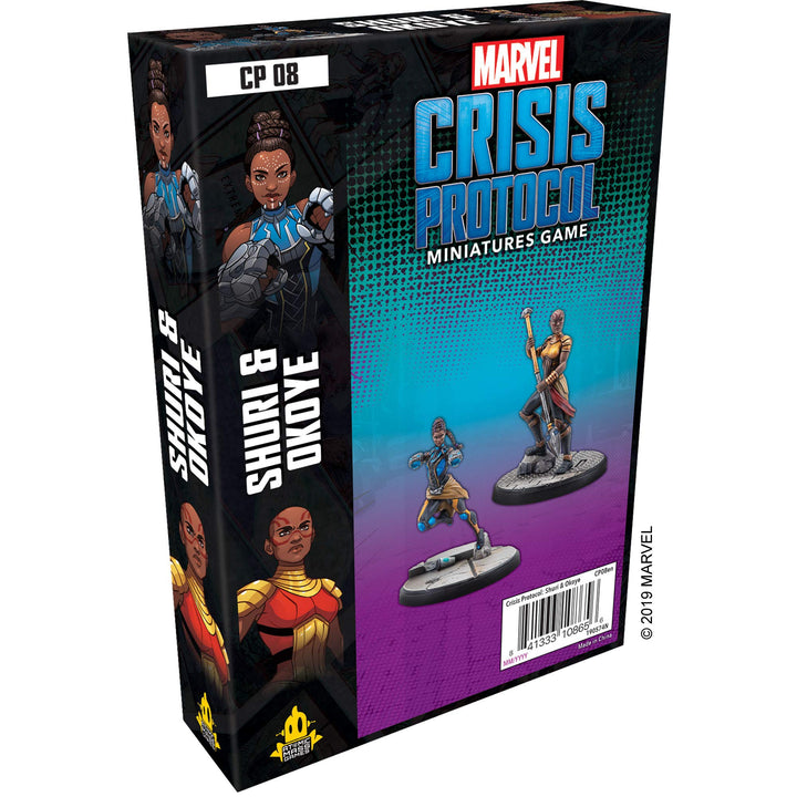 Atomic Mass Games , Marvel Crisis Protocol: Character Pack: Shuri and Okoye, Miniatures Game, Ages 1