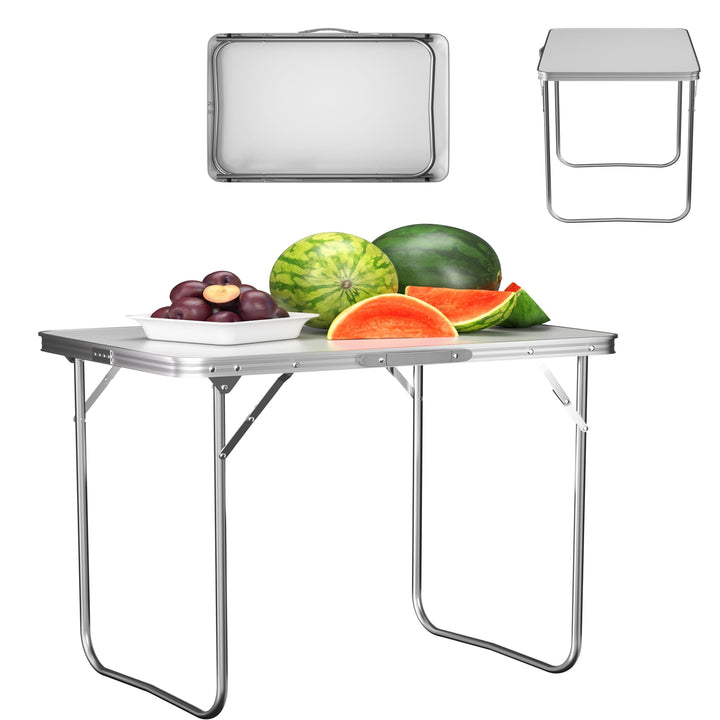 80CM Klapptisch Portable Stehpult Mehrzweck-Camping Tisch Höhenverstellbar Aluminiumlegierung Büro C