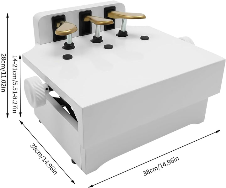 Klavier Pedal Extender mit 3 Pedalen Höhenverstellbar Pedalverlängerung bis zu 100kg für Kinder Anfä