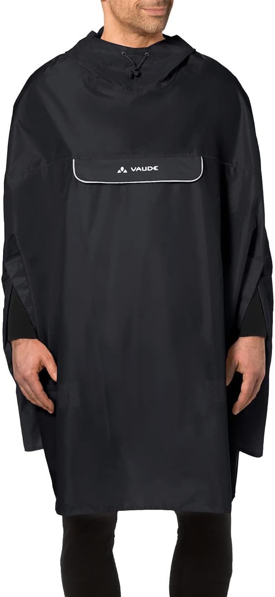 VAUDE Regenponcho Valdipino Poncho - Damen und Herren wasserdicht - Outdoorponcho Regenschutz mit in
